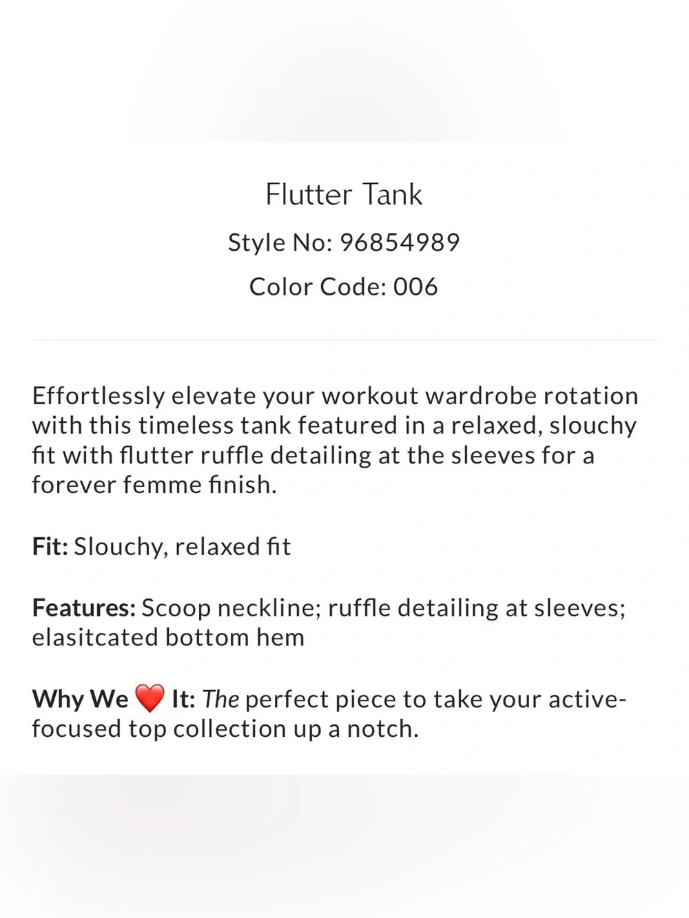 Free People Movement Flutter Tank